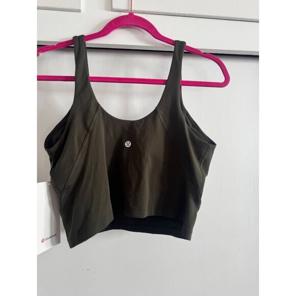 NEW NWT LULULEMON ALIGN TANK WOMENS IN DARK OLIVE SZ 12 - Picture 4 of 4